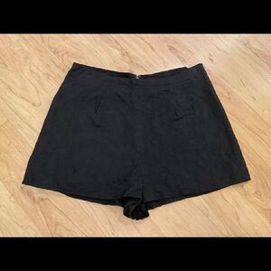 Lucca Couture Urban Outfitters black thread floral shorts